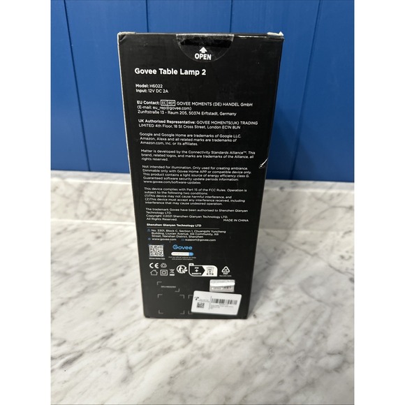 Govee Table Lamp 2 H6022 NEW/OPEN BOX - Picture 12 of 14